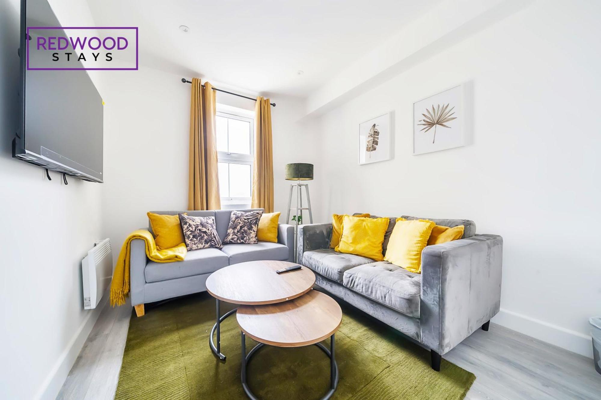 Brand New, 2 Bed 1 Bath, Modern Town Center Apartment, Free Wifi & Netflix By Redwood Stays Aldershot Esterno foto