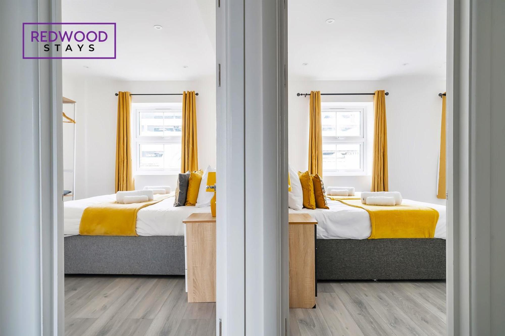 Brand New, 2 Bed 1 Bath, Modern Town Center Apartment, Free Wifi & Netflix By Redwood Stays Aldershot Esterno foto